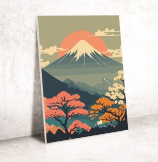 Malowanie po numerach 30x40 Góra Fuji