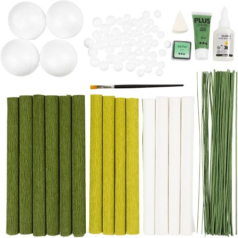 Maxi Zestaw z krepiną DIY Zielony Bukiet