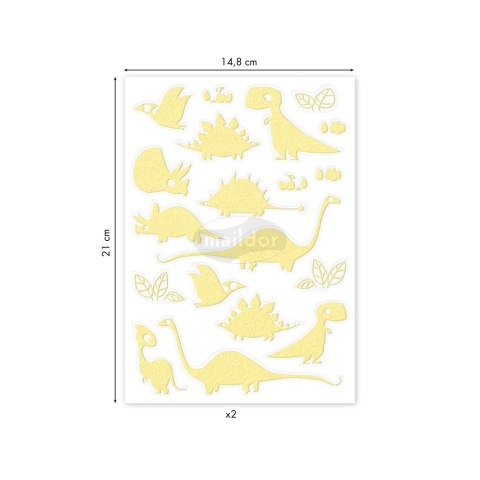 Naklejki świecące w ciemności Dinozaury