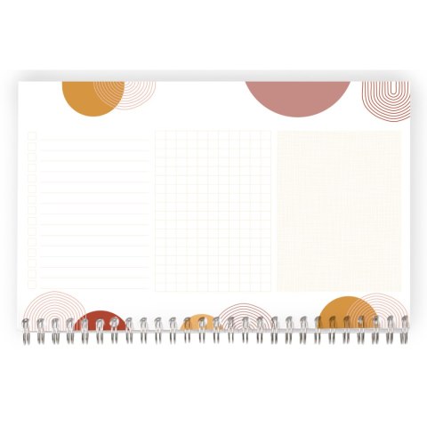 Planer blokowy Terracotta