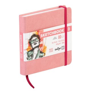 Szkicownik DARWI 14x14 140g Bladoróżowy
