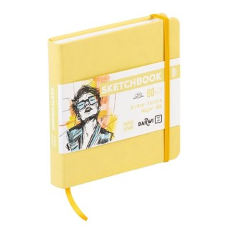 Szkicownik DARWI 14x14 140g Bladożółty