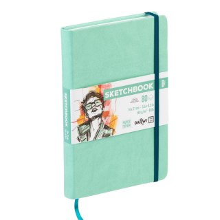Szkicownik DARWI 14x21 140g Miętowy