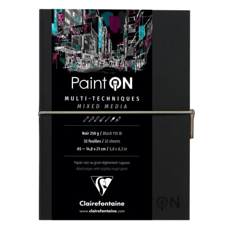 Szkicownik Paint`On A5, 250g, Czarny
