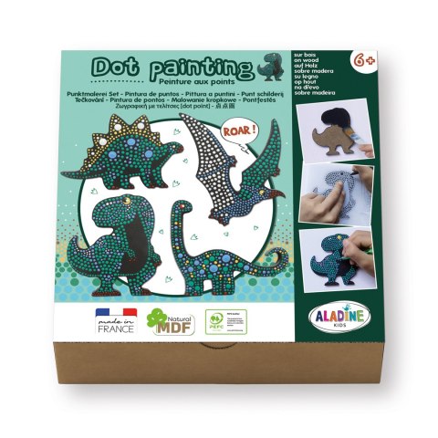 Zestaw do malowania kropkami Dinozaury