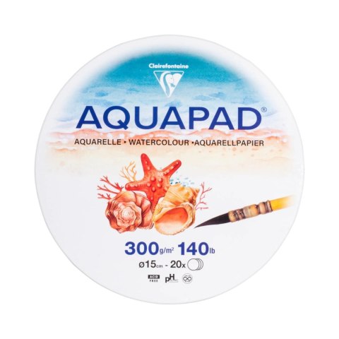 Blok AQUAPAD Okrągły D:15cm, 300g, 20ark