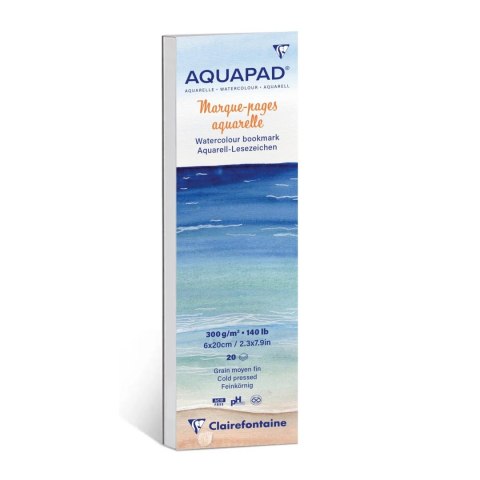 Blok AQUAPAD Zakładki 6x20cm, 300g 20ark