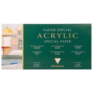 Blok do akryli 20x40 cm, 360g, 10 ark