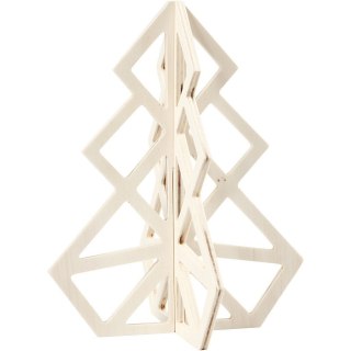 Choinka Geometryczna ze sklejki H: 20 cm