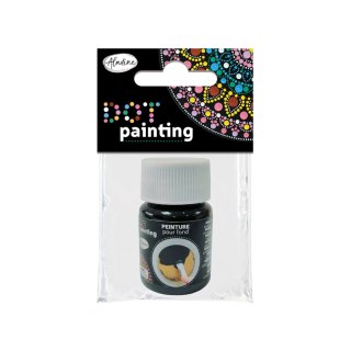 Farba do malowania kropkami 15 ml Czarna